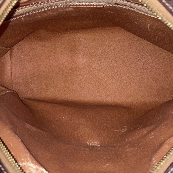 CELINE Macadam Blason Triumph Brown Carry-On Orange Leather Stripes Authentic - Picture 6 of 17